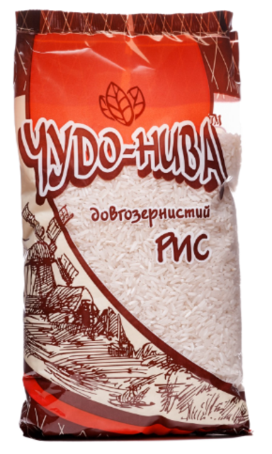 Рис довгозернистий шліфований Чудо-Нива, 1 кг